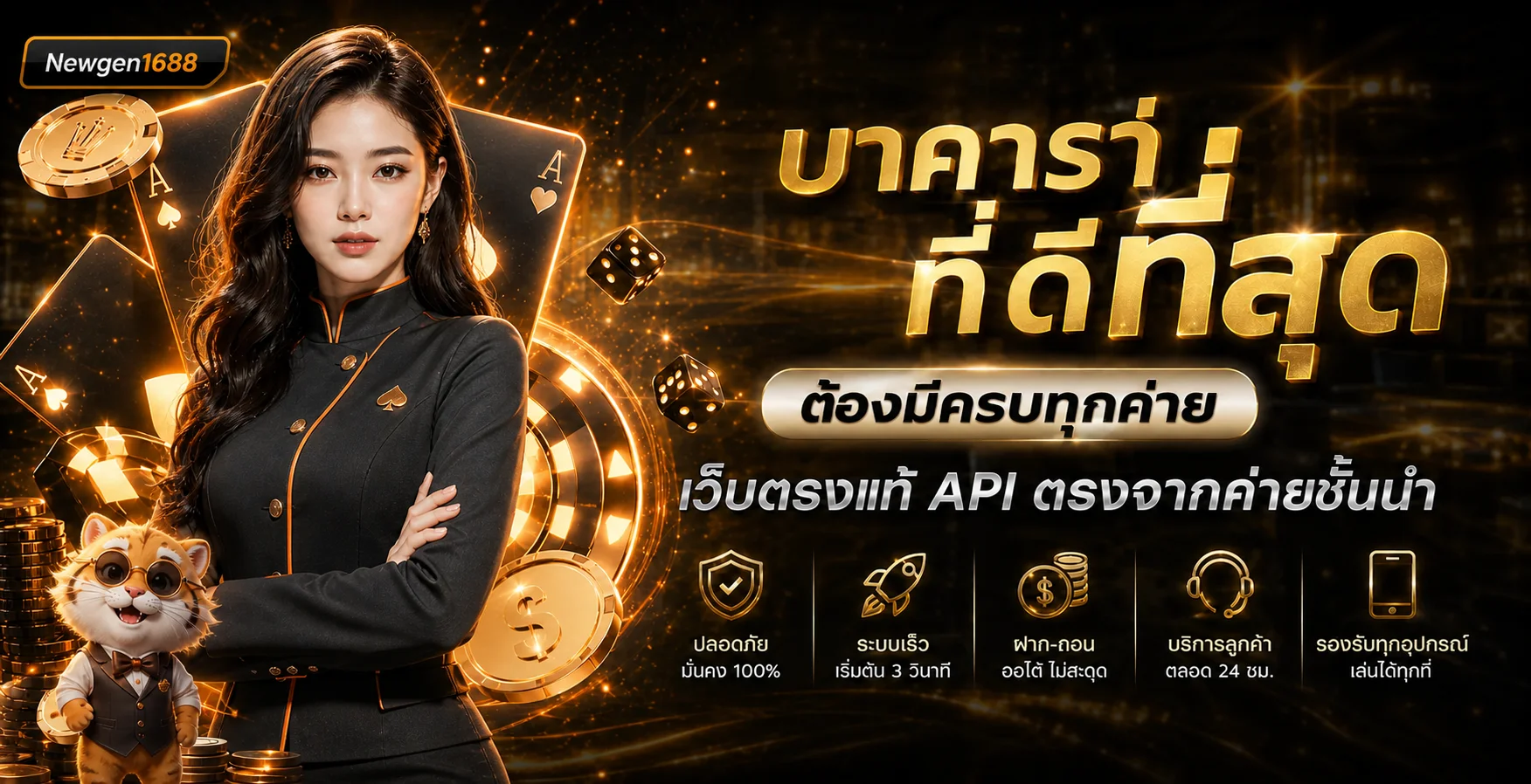 คาสิโนออนไลน์ Newgen1688 พร้อมมาสคอตแฟนตาซี